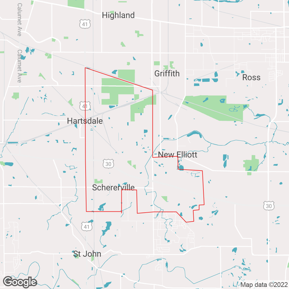 Schererville map