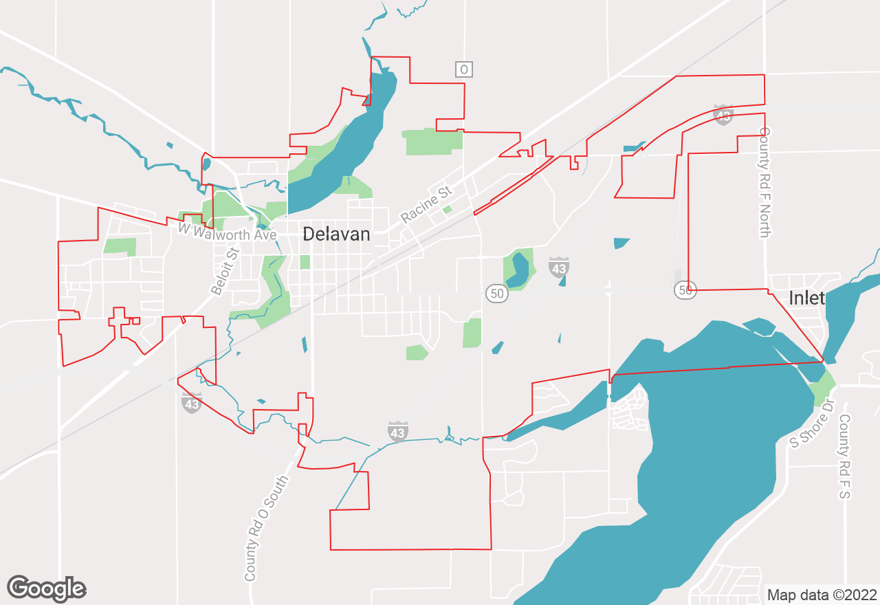 Delavan map