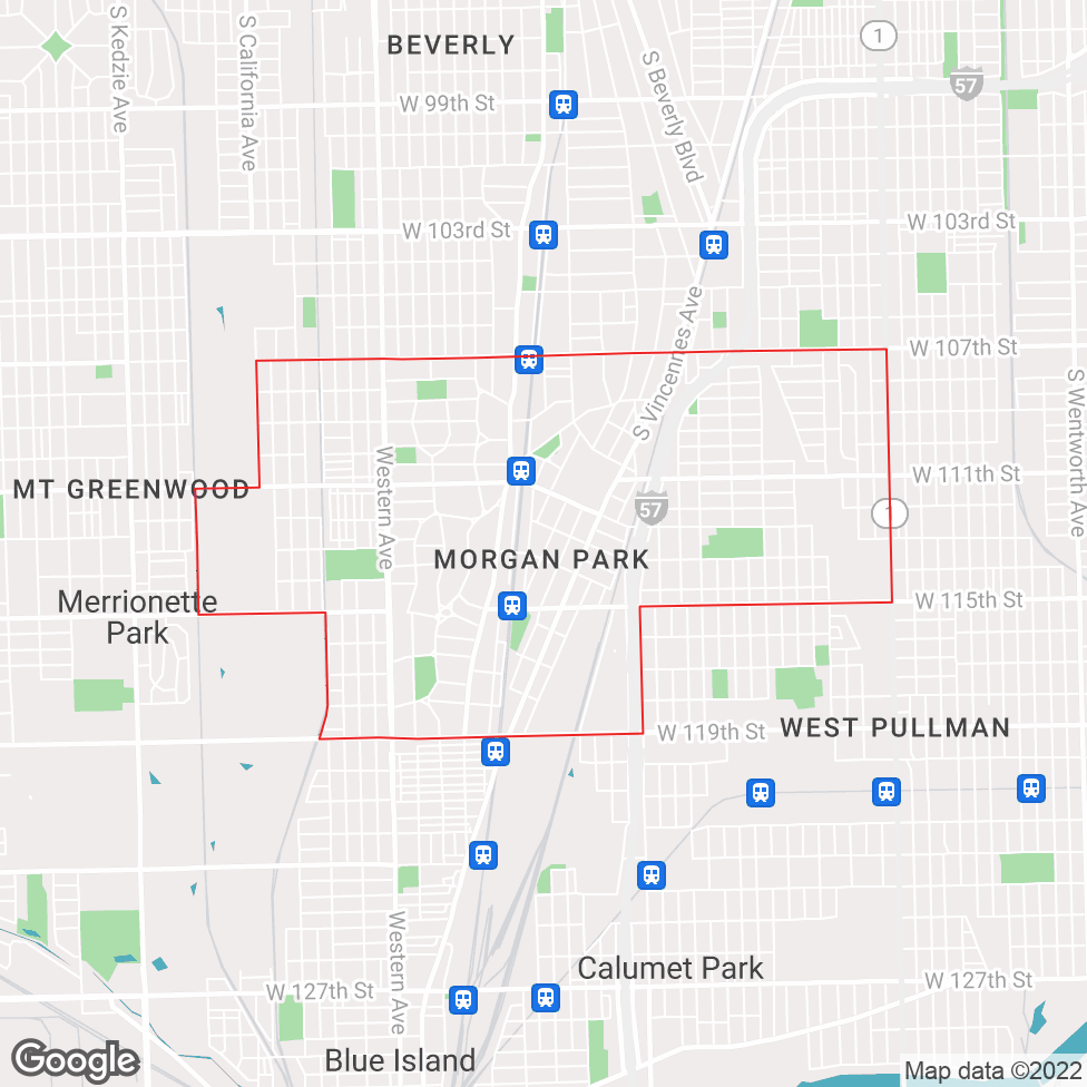 Morgan Park map