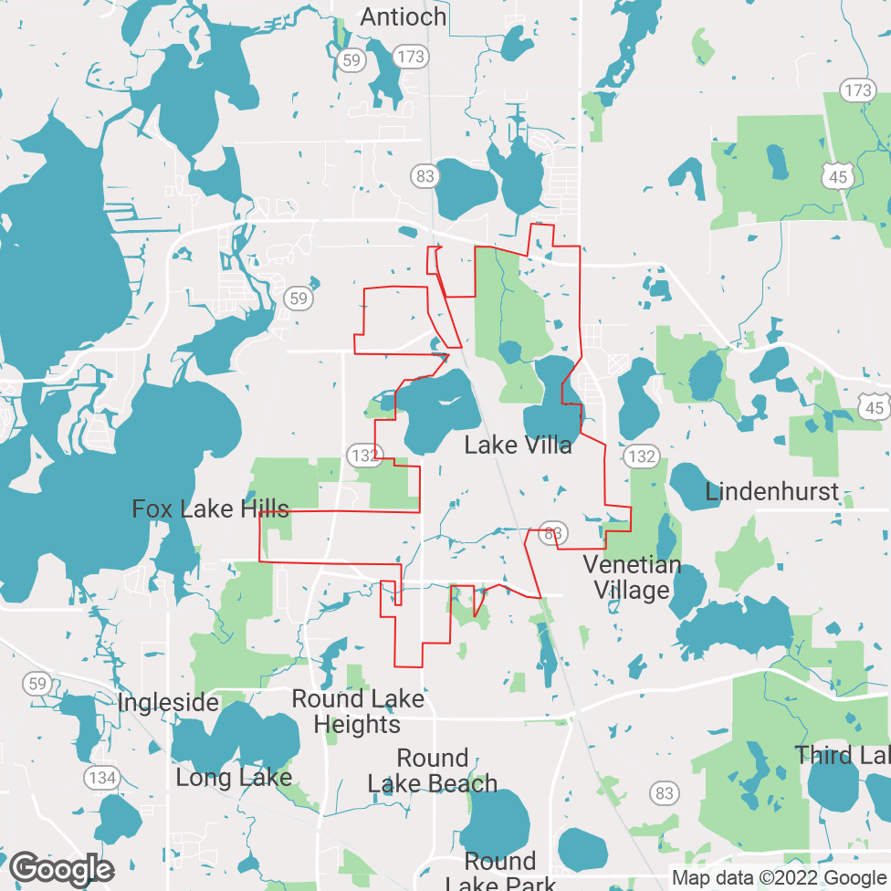 Lake Villa map