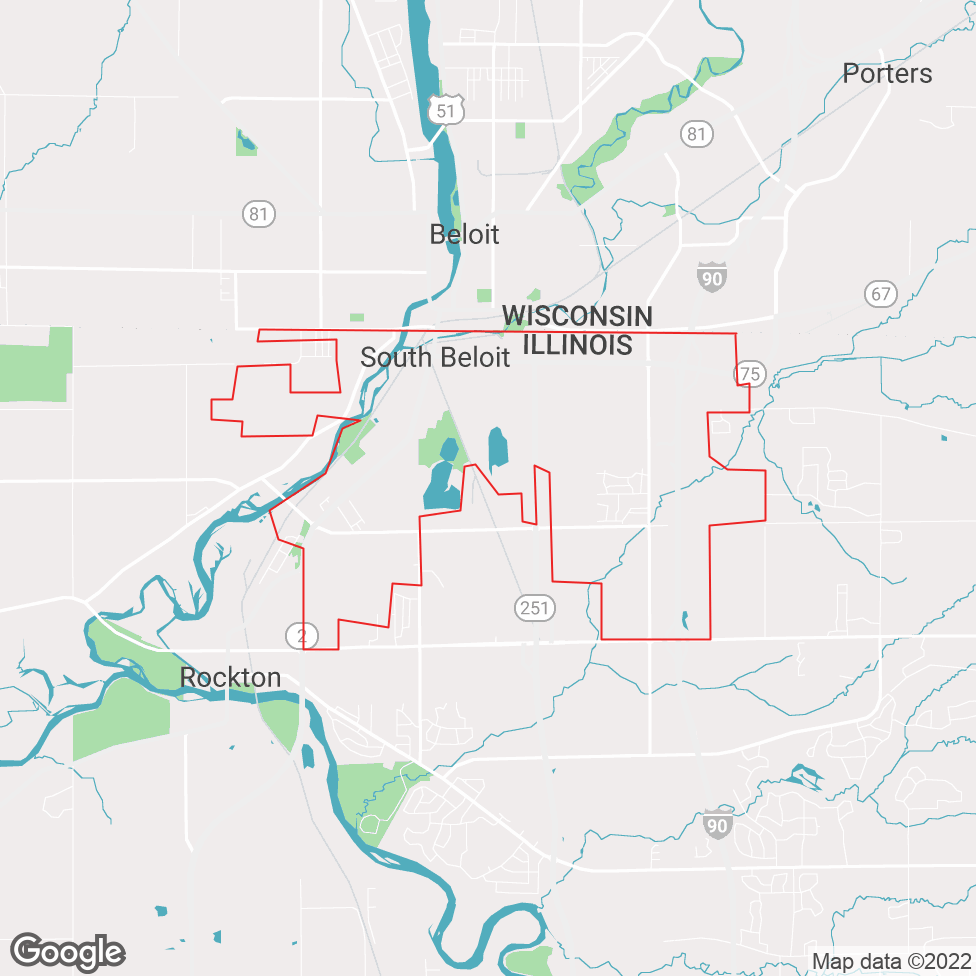 South Beloit map