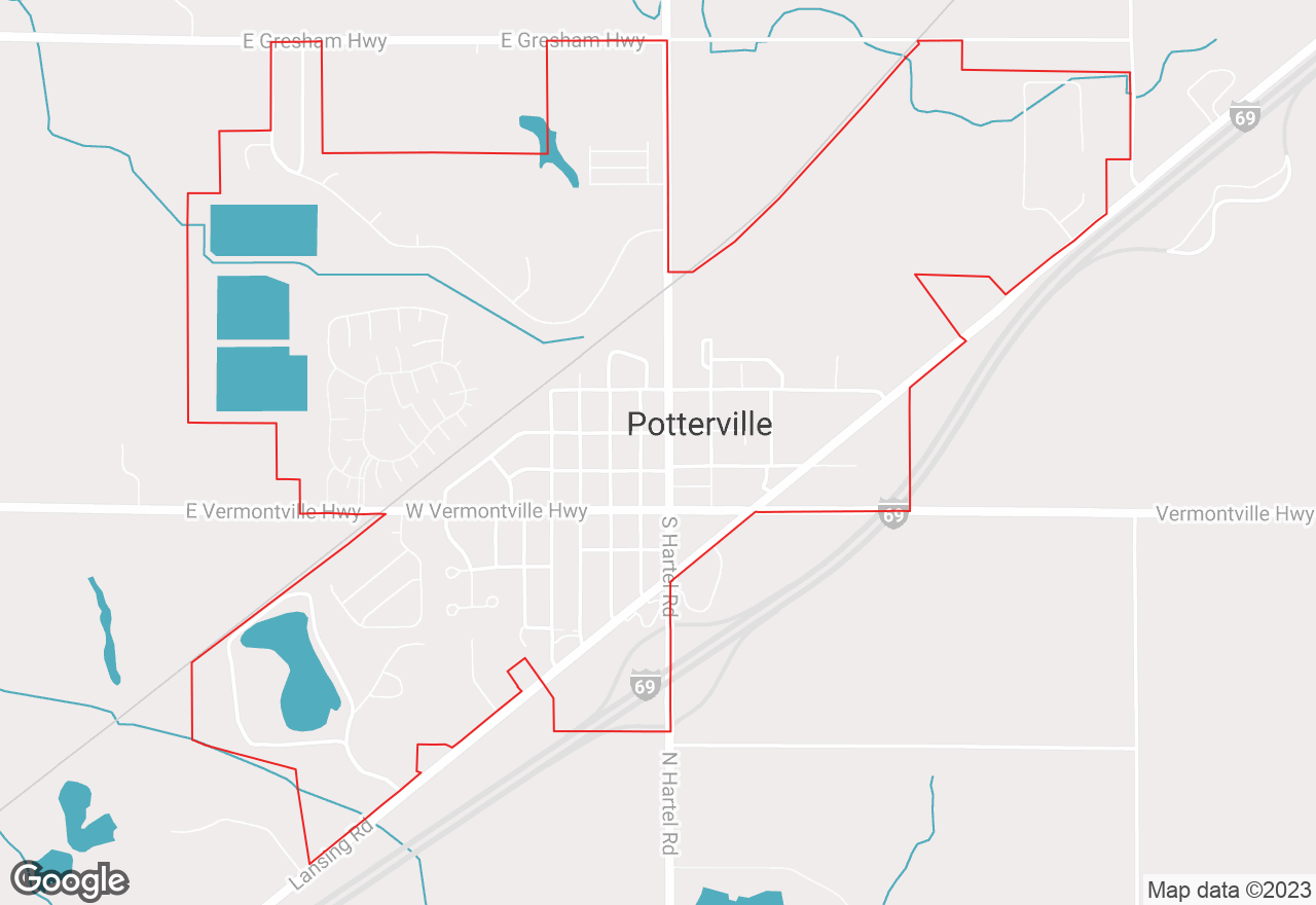 Potterville map