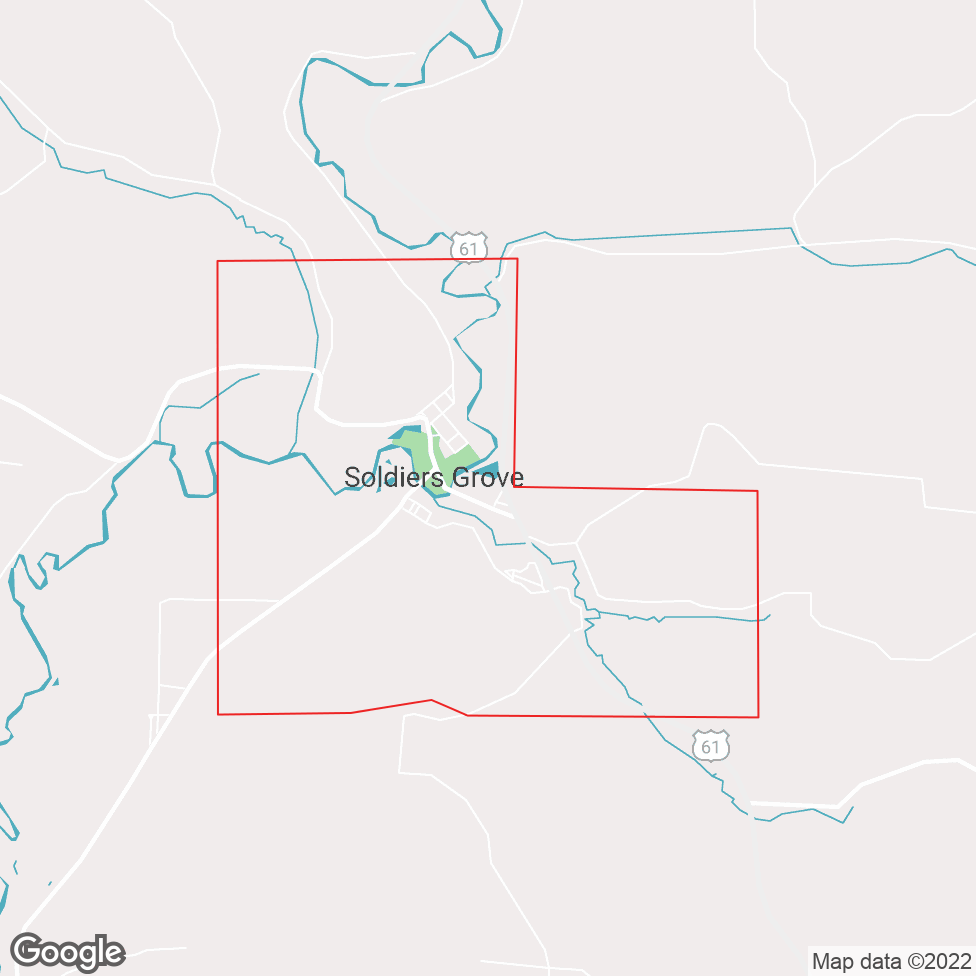 Soldiers Grove map