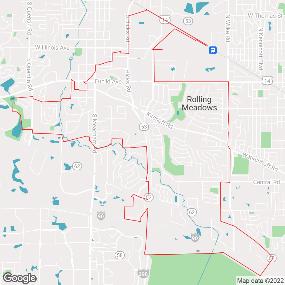 Rolling Meadows map