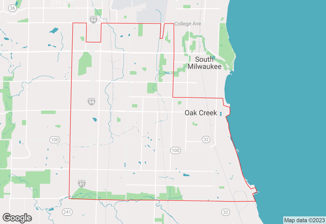 Oak Creek map