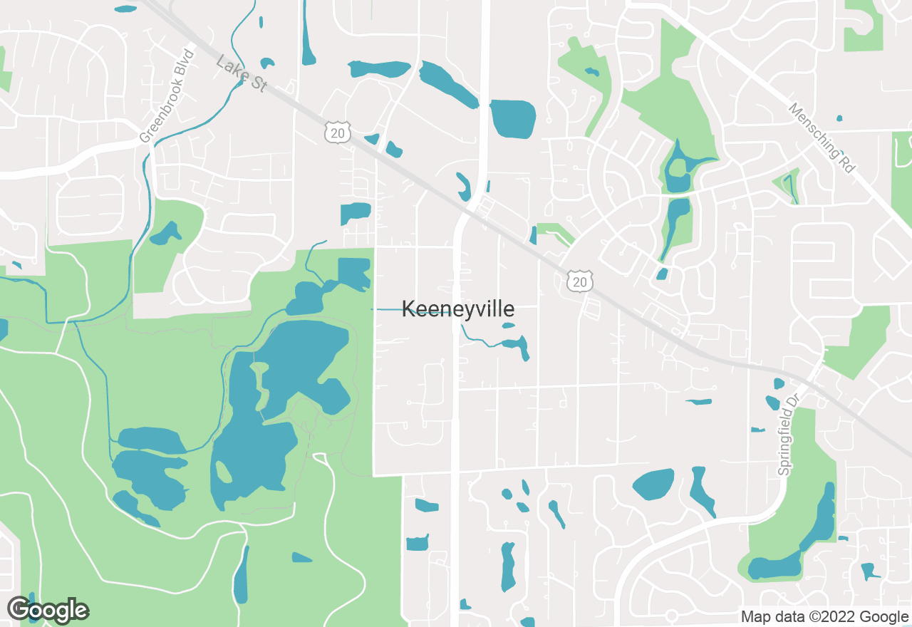 Keeneyville map