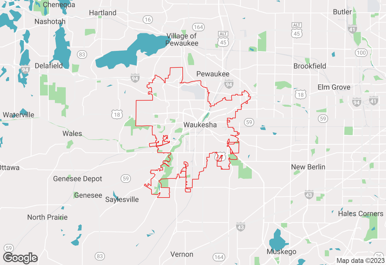 Waukesha map