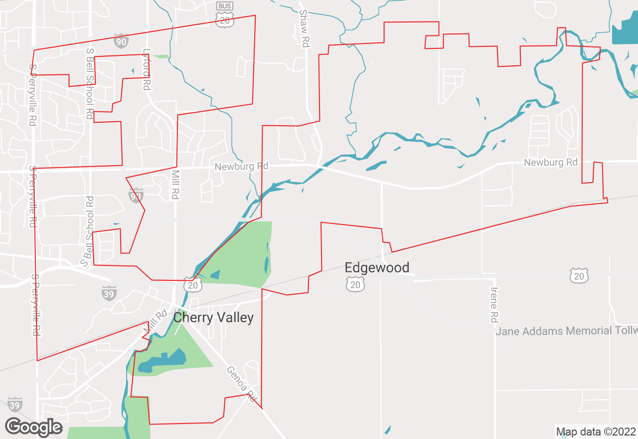 Cherry Valley map