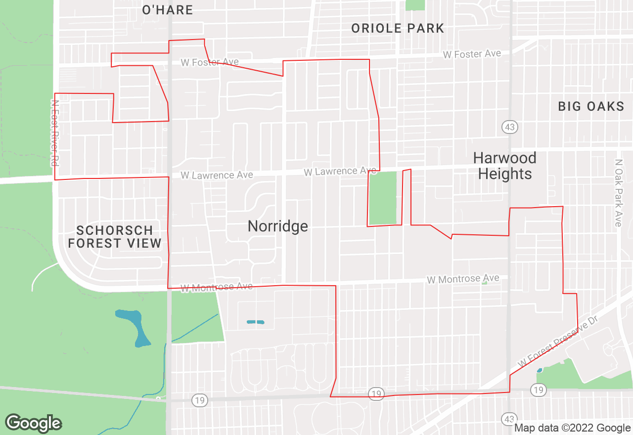 Norridge map