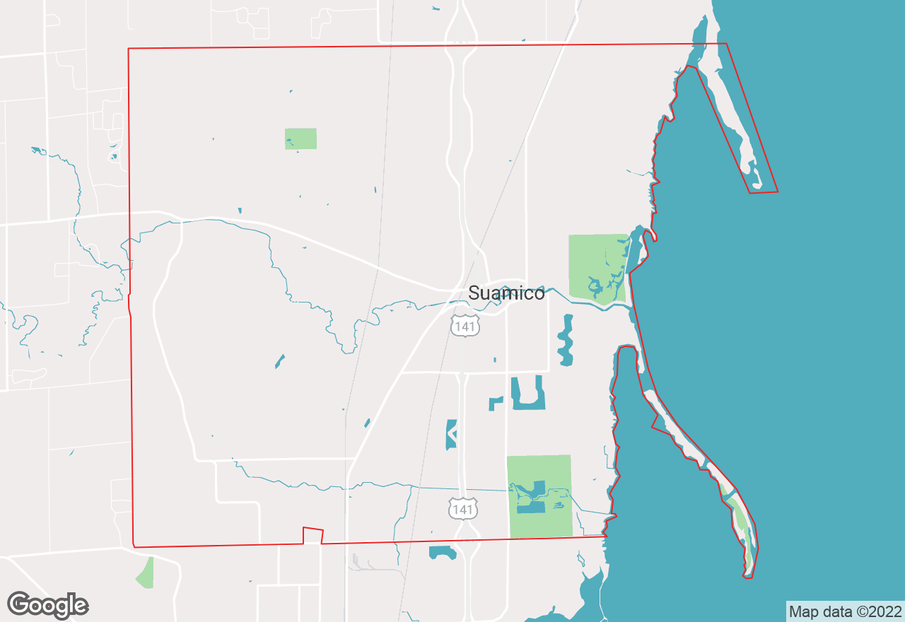 Suamico map