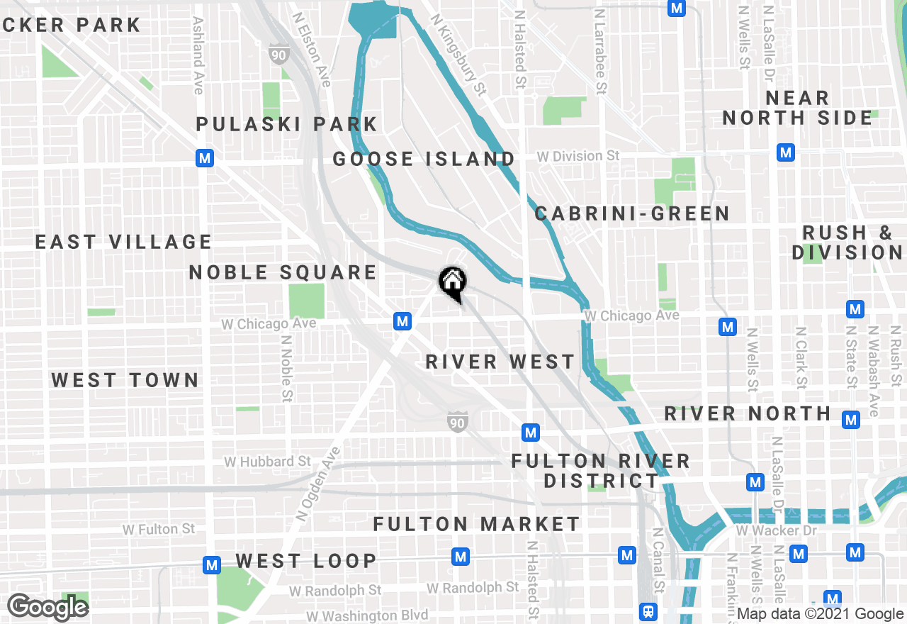 Goose Island Office map