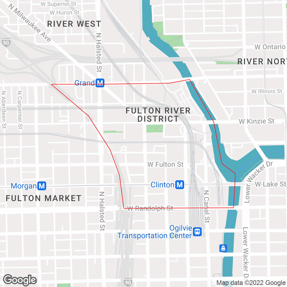 Fulton River District map