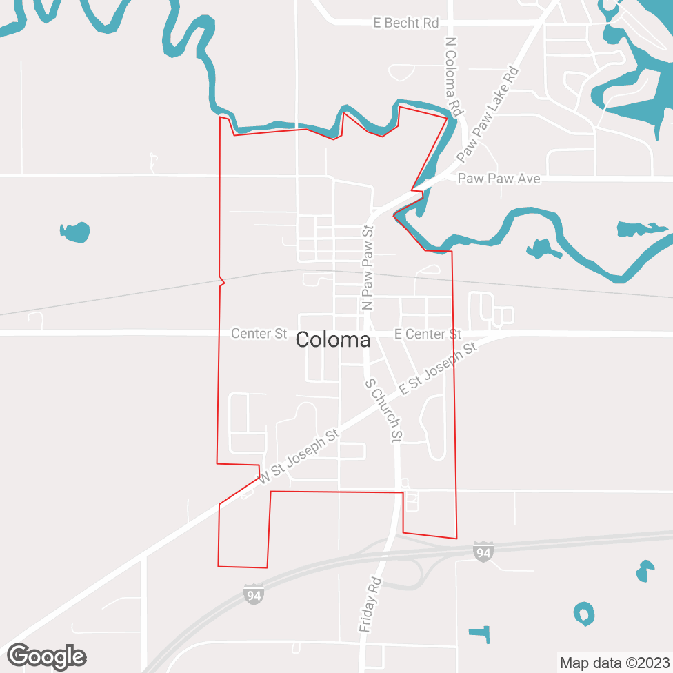 Coloma map