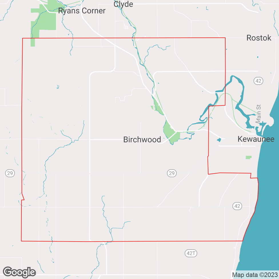 West Kewaunee map