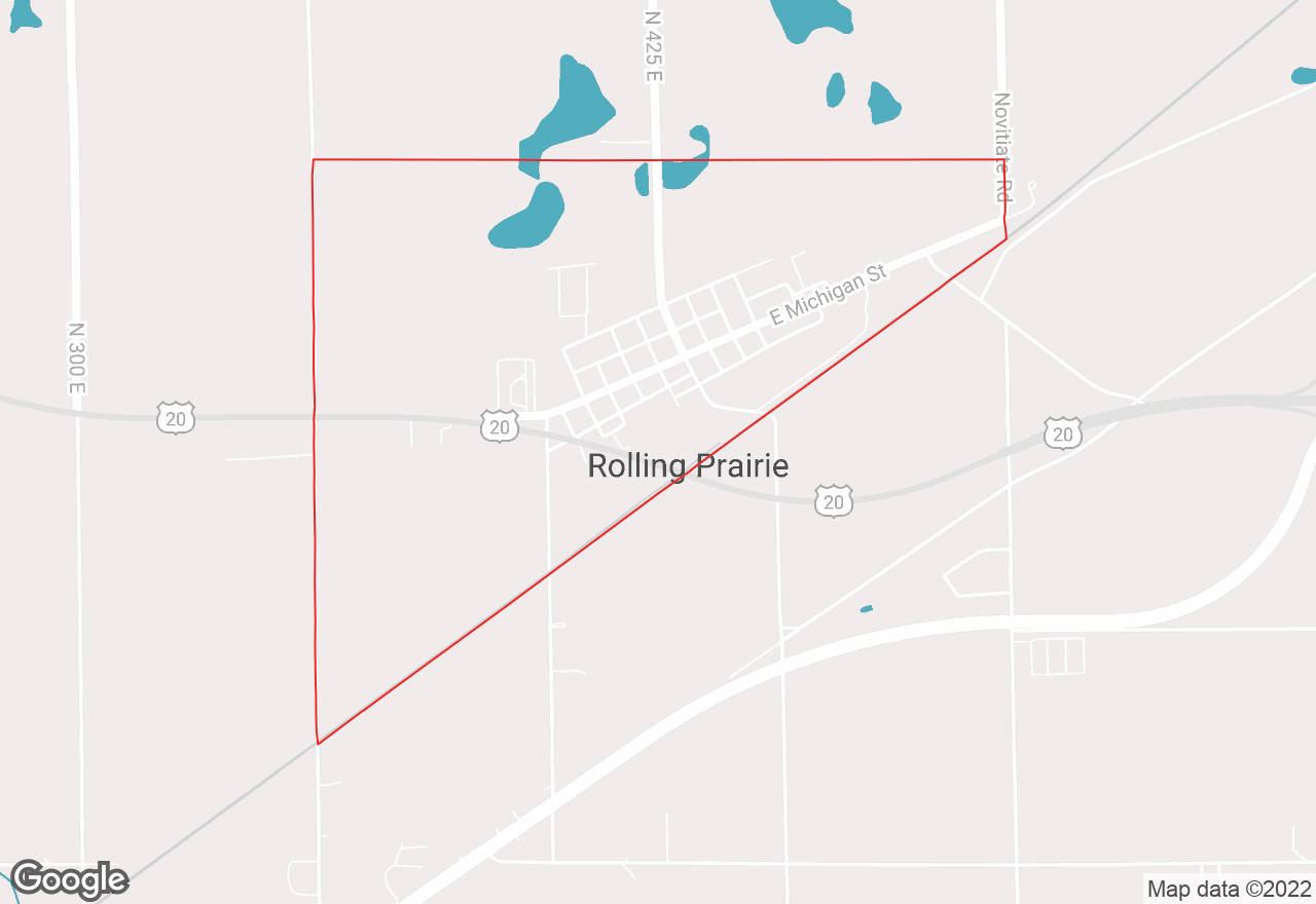 Rolling Prairie map