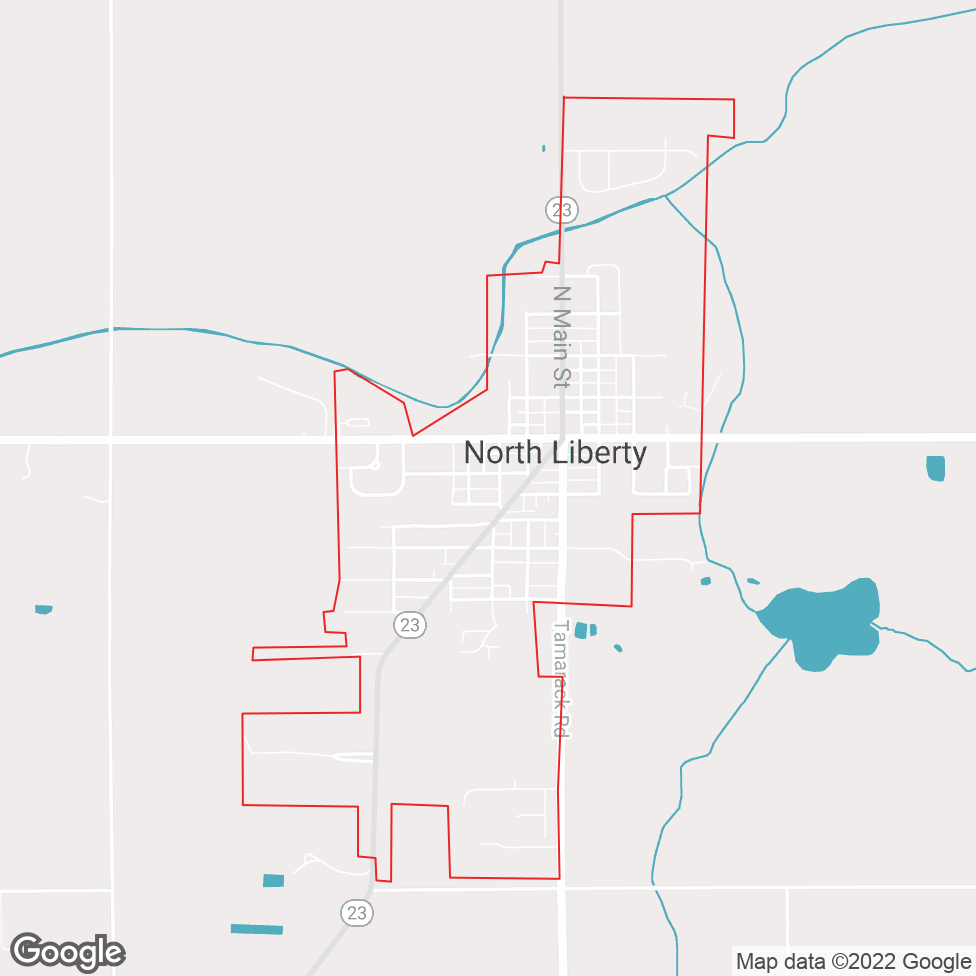 North Liberty map