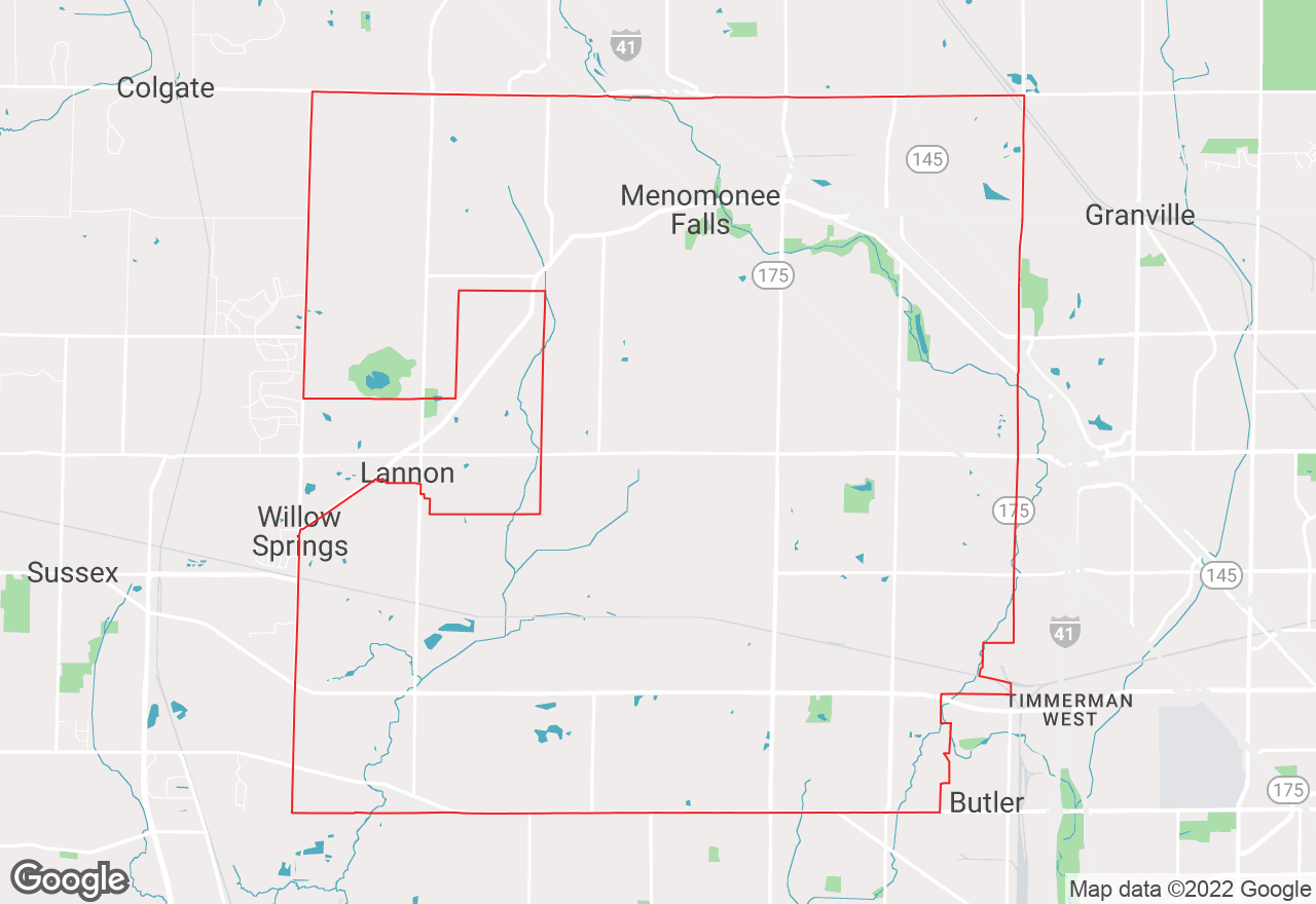 Menomonee Falls map