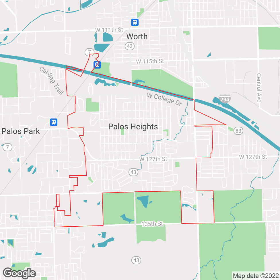 Palos Heights map