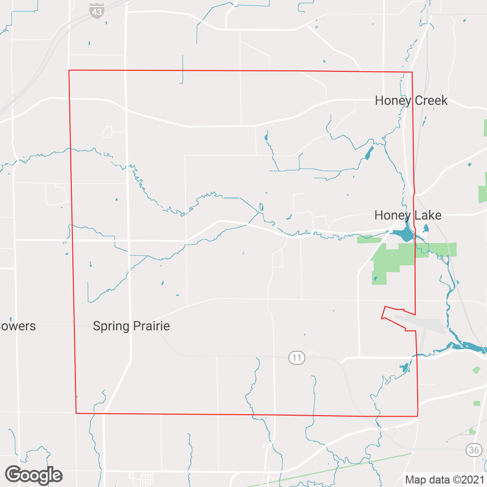 Spring Prairie map