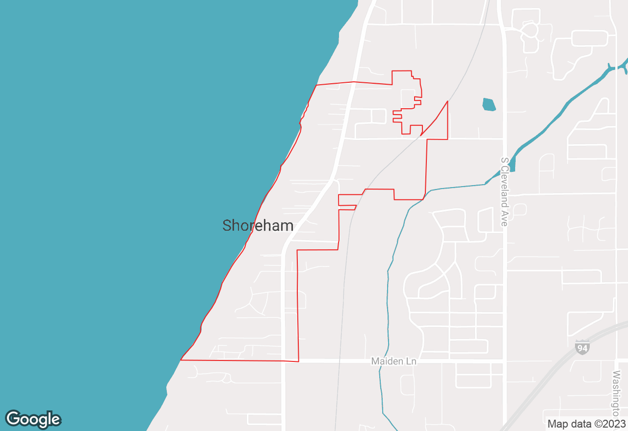 Shoreham map