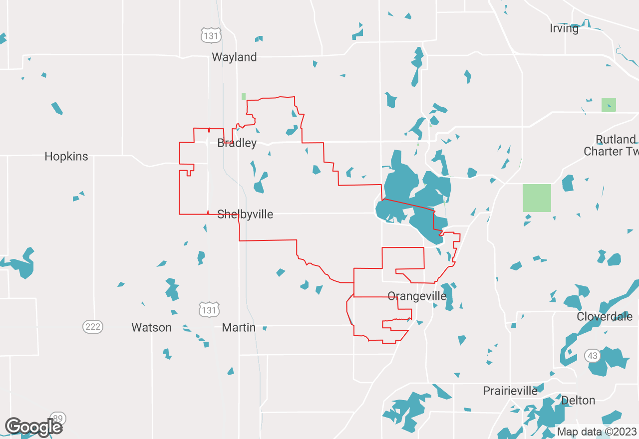 Shelbyville map