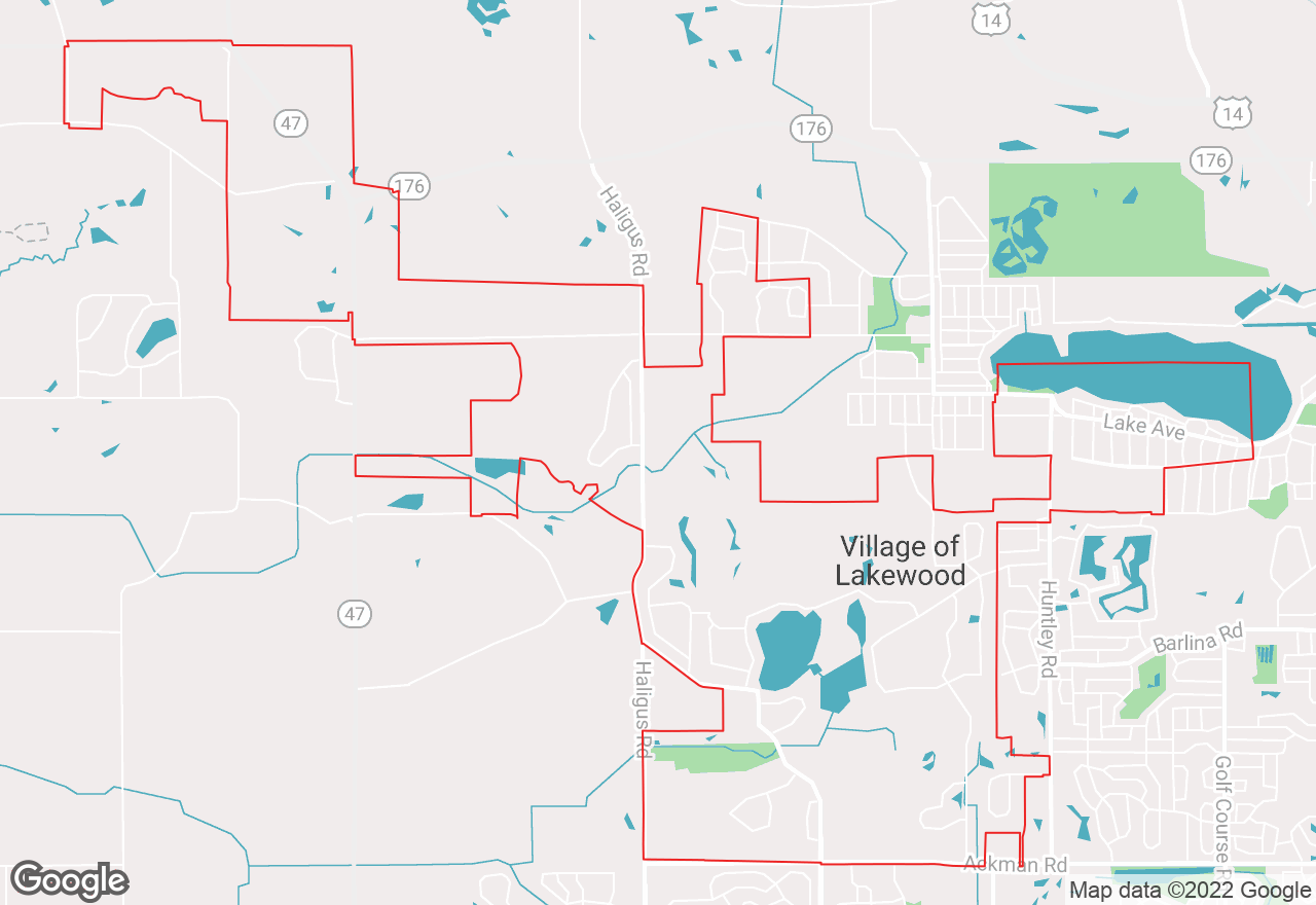 Lakewood map