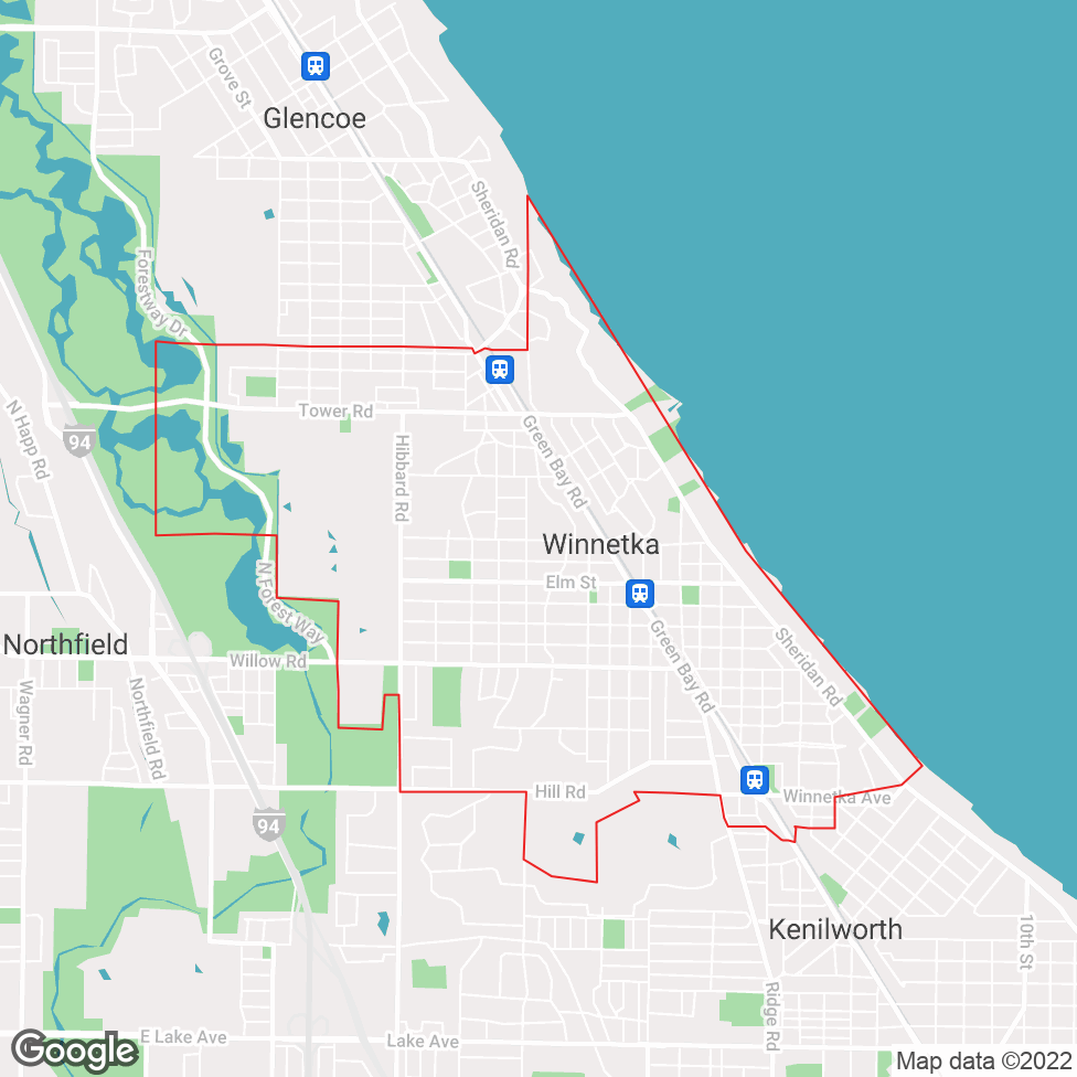 Winnetka map