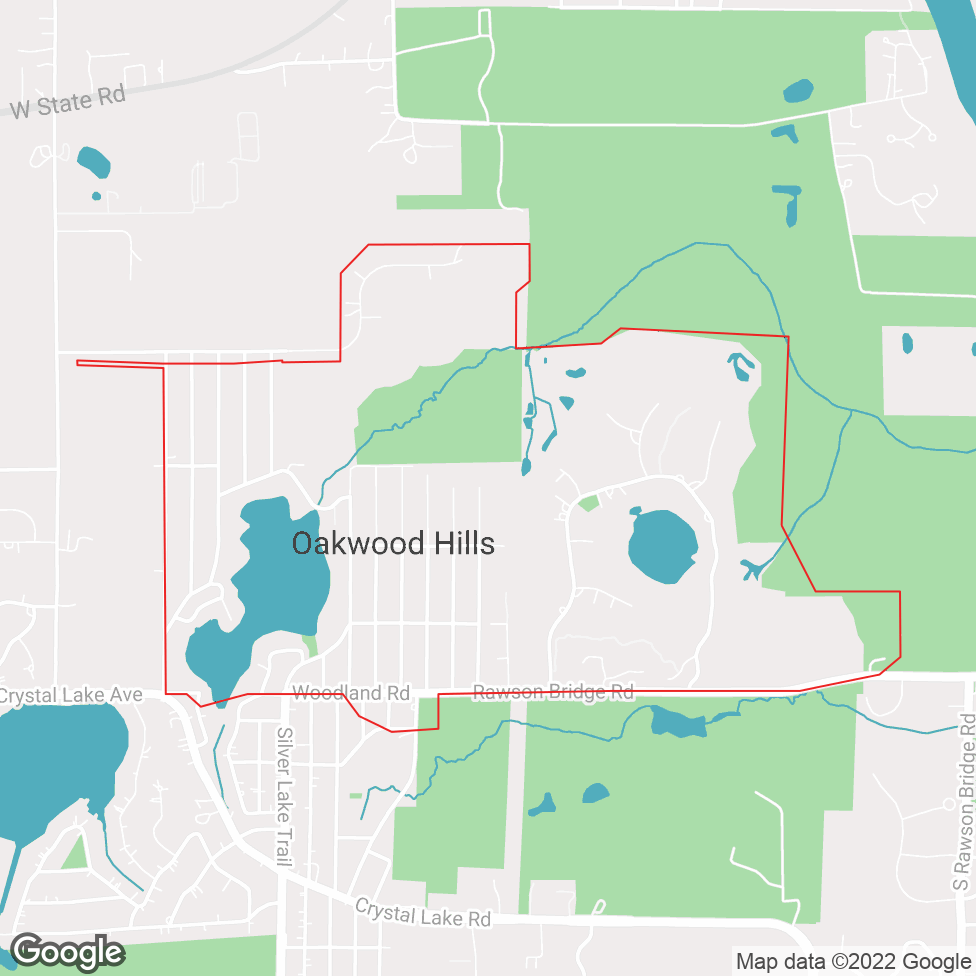 Oakwood Hills map