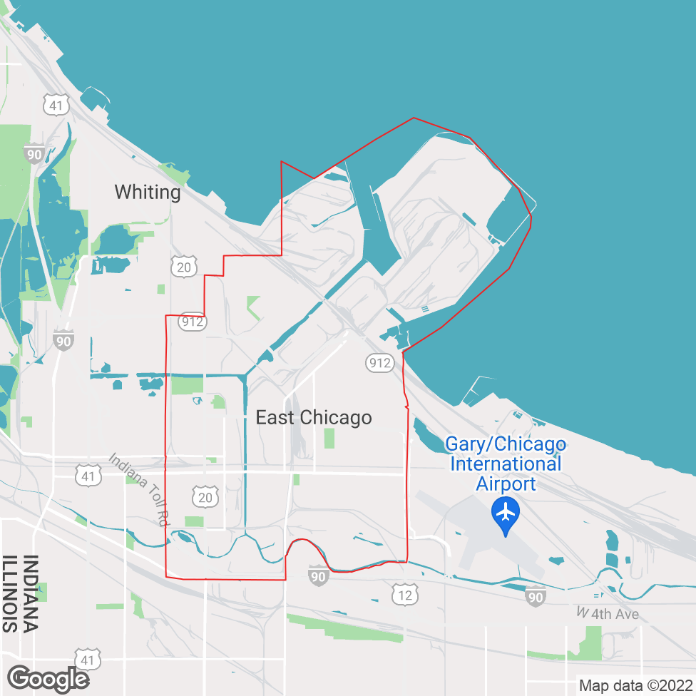 East Chicago map