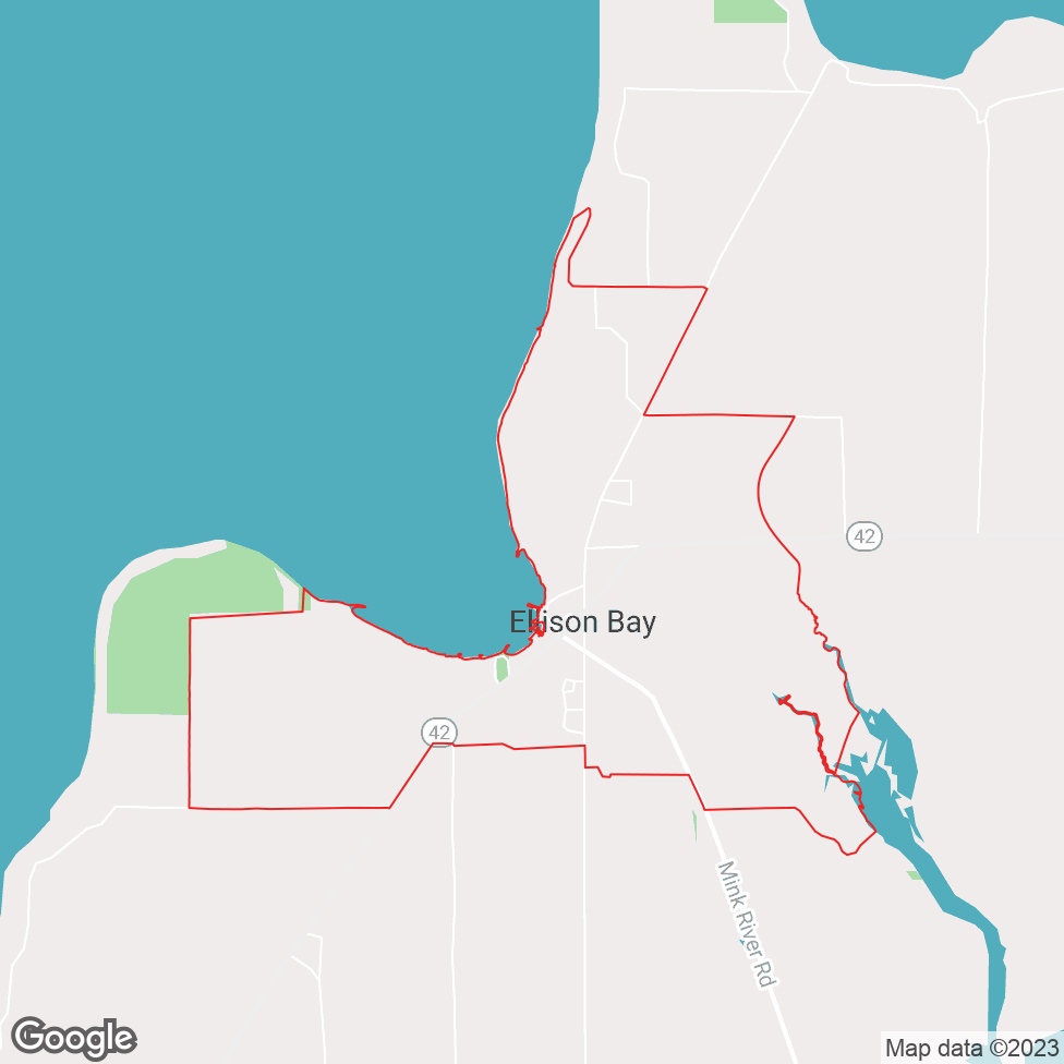 Ellison Bay map