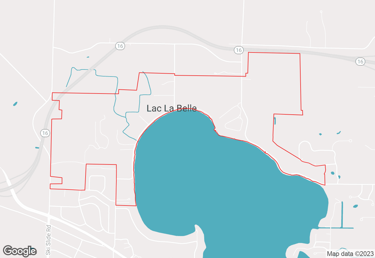 Lac La Belle map