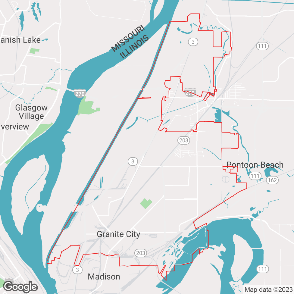 Granite City map