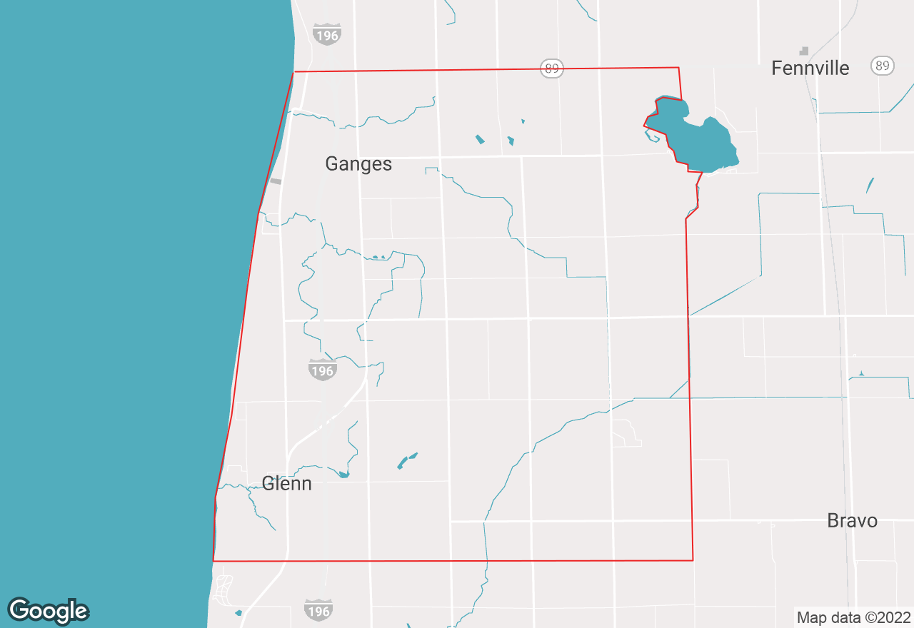 Ganges Township map