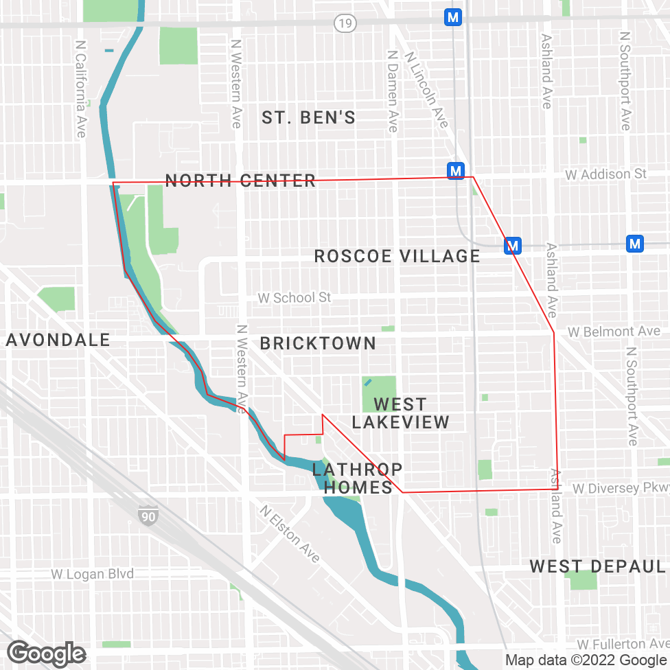 Lakeview West map