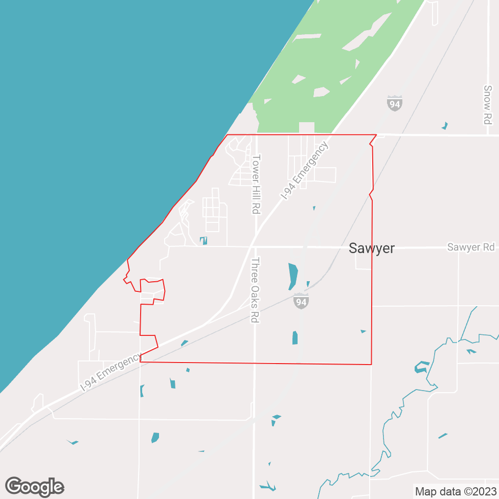 Tower Hill Shorelands map