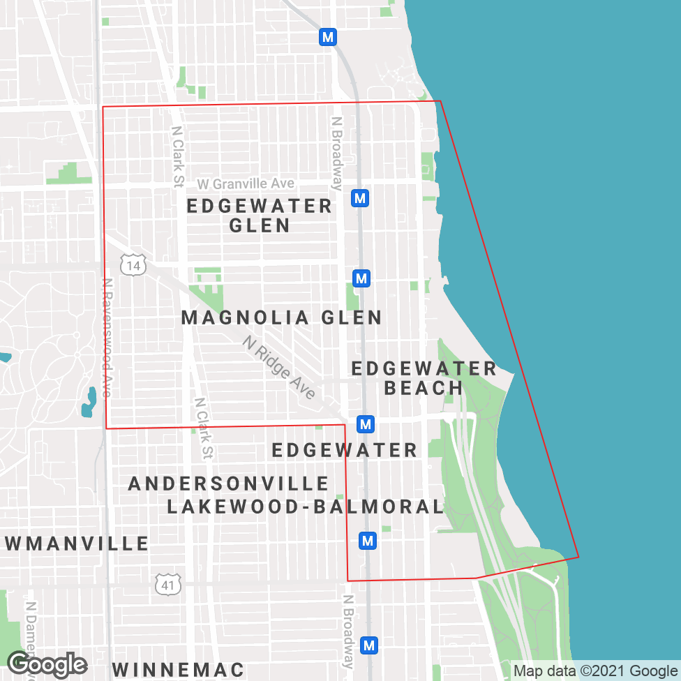 Edgewater map