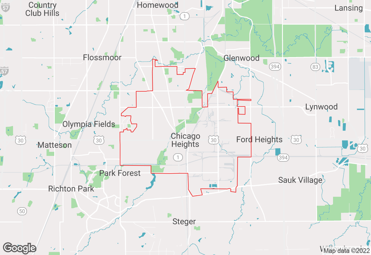 Chicago Heights map