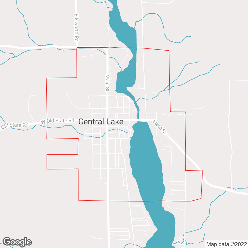 Central Lake map