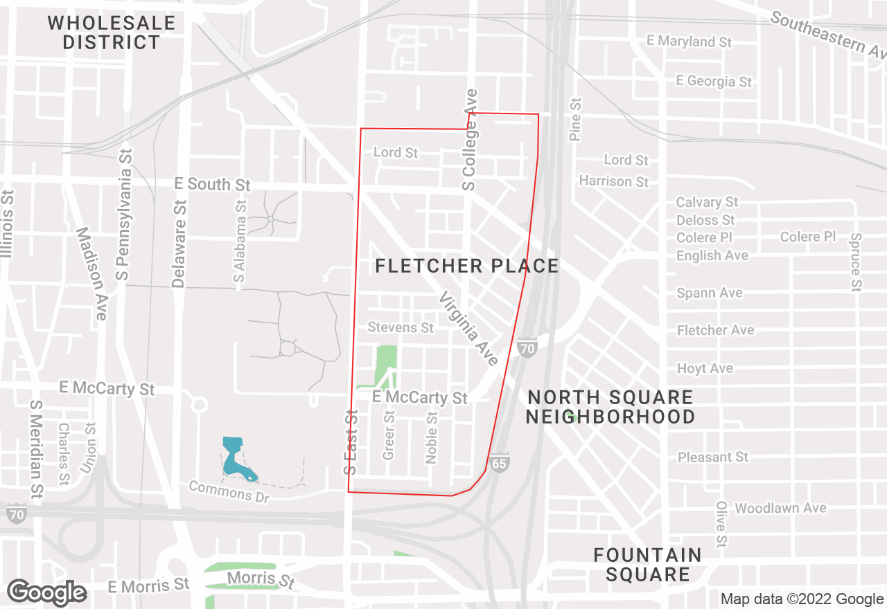 Fletcher Place map