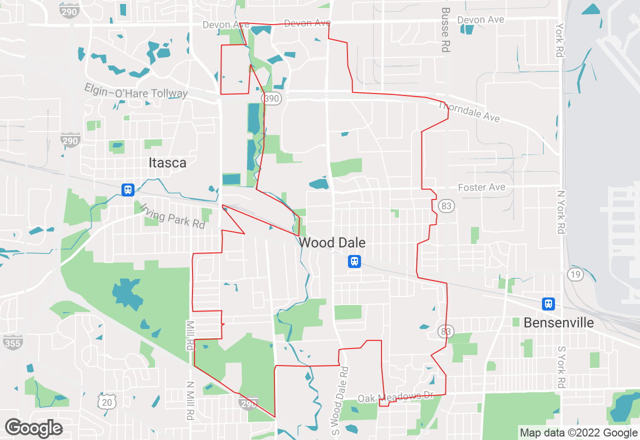 Wood Dale map