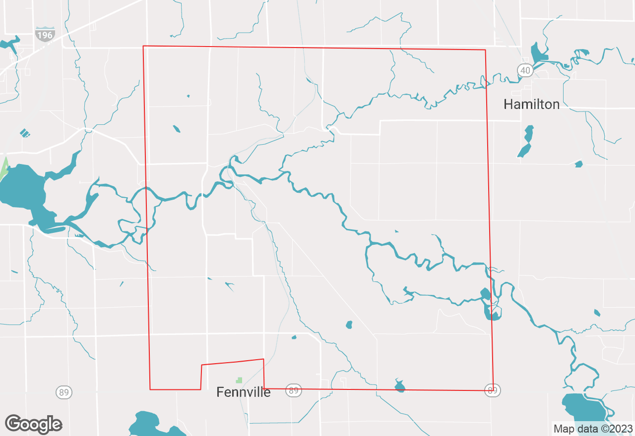 Manlius Township map