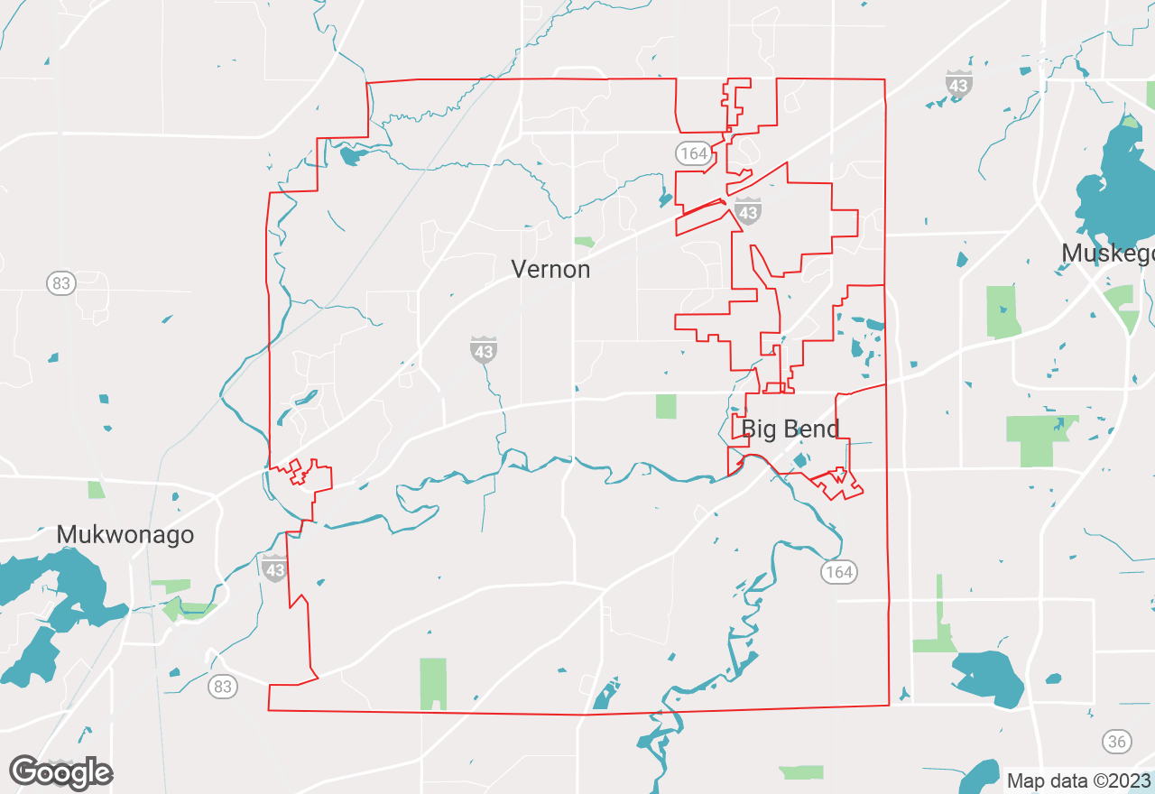 Vernon map