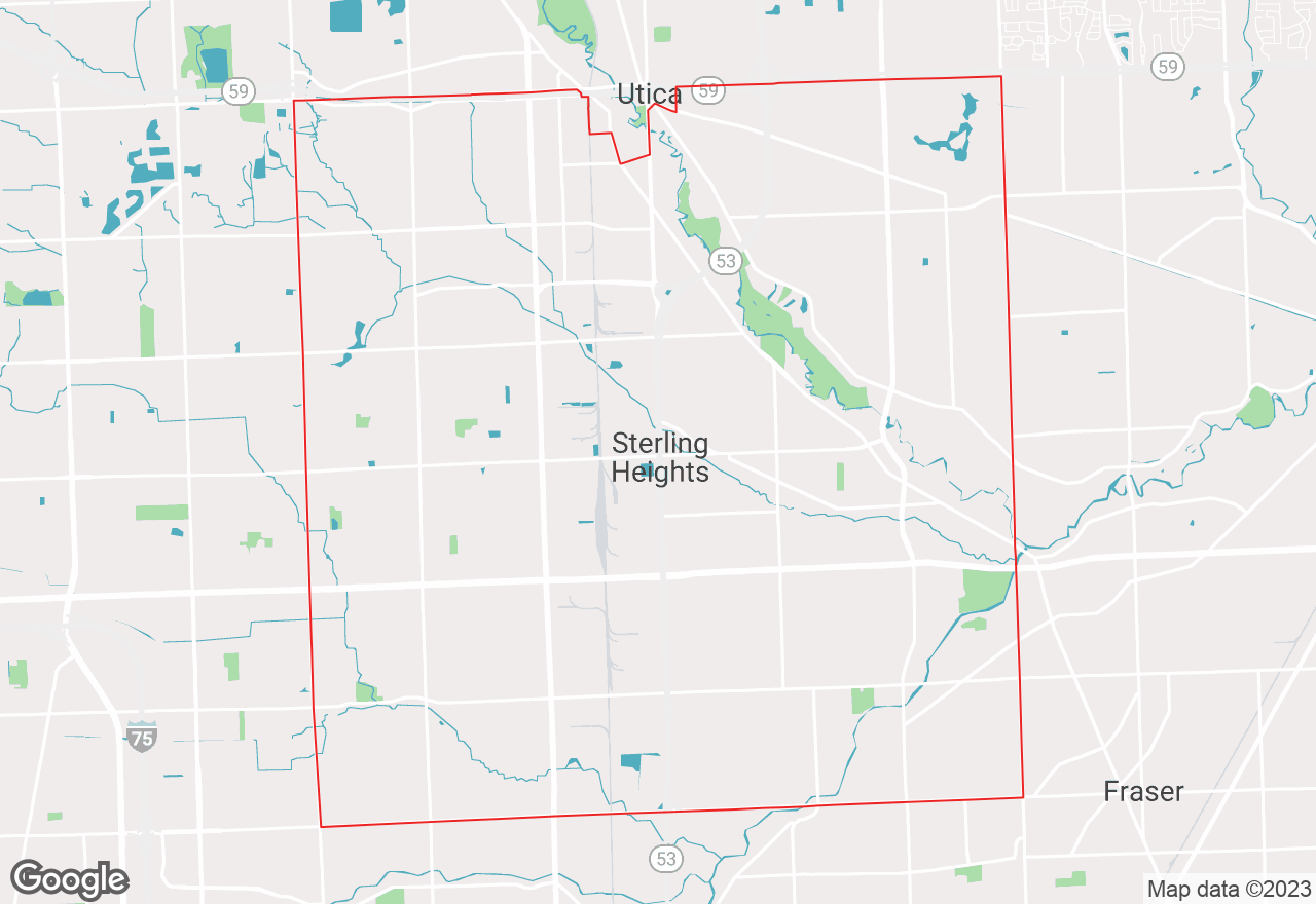 Sterling Heights map