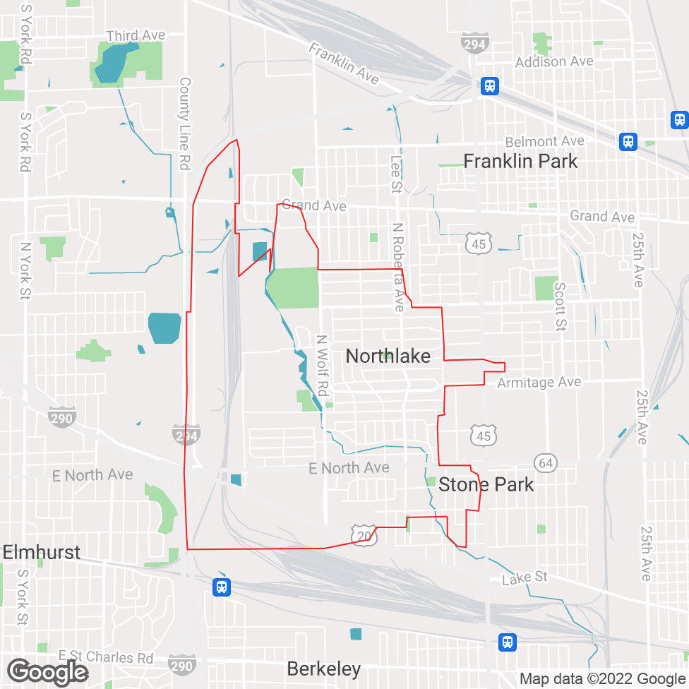 Northlake map