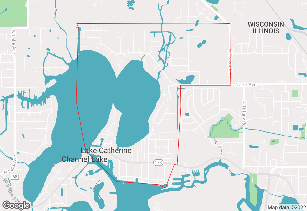 Lake Catherine map