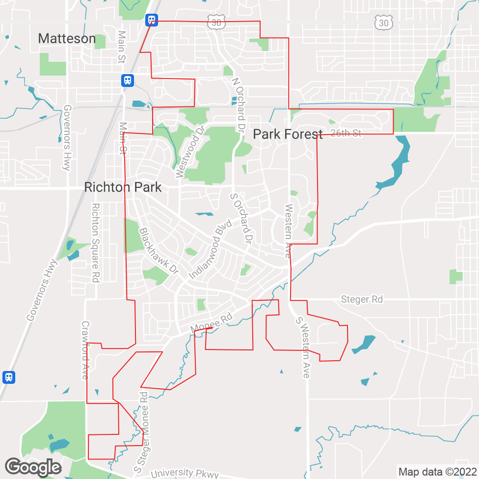 Park Forest map