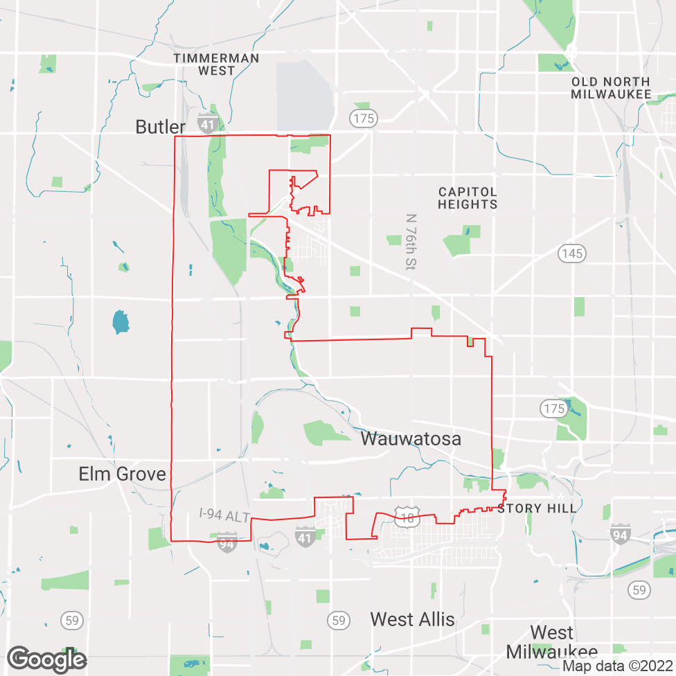 Wauwatosa map