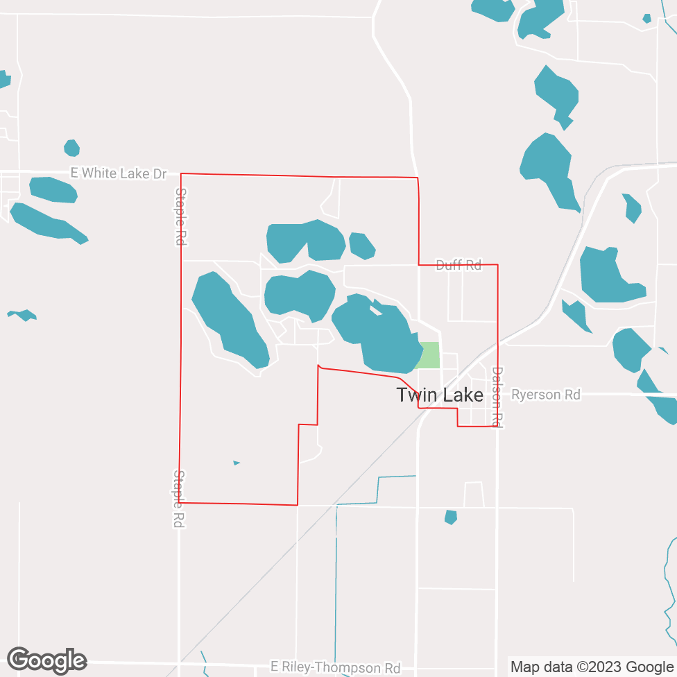 Twin Lake map