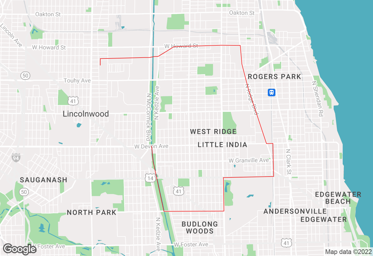 West Ridge map