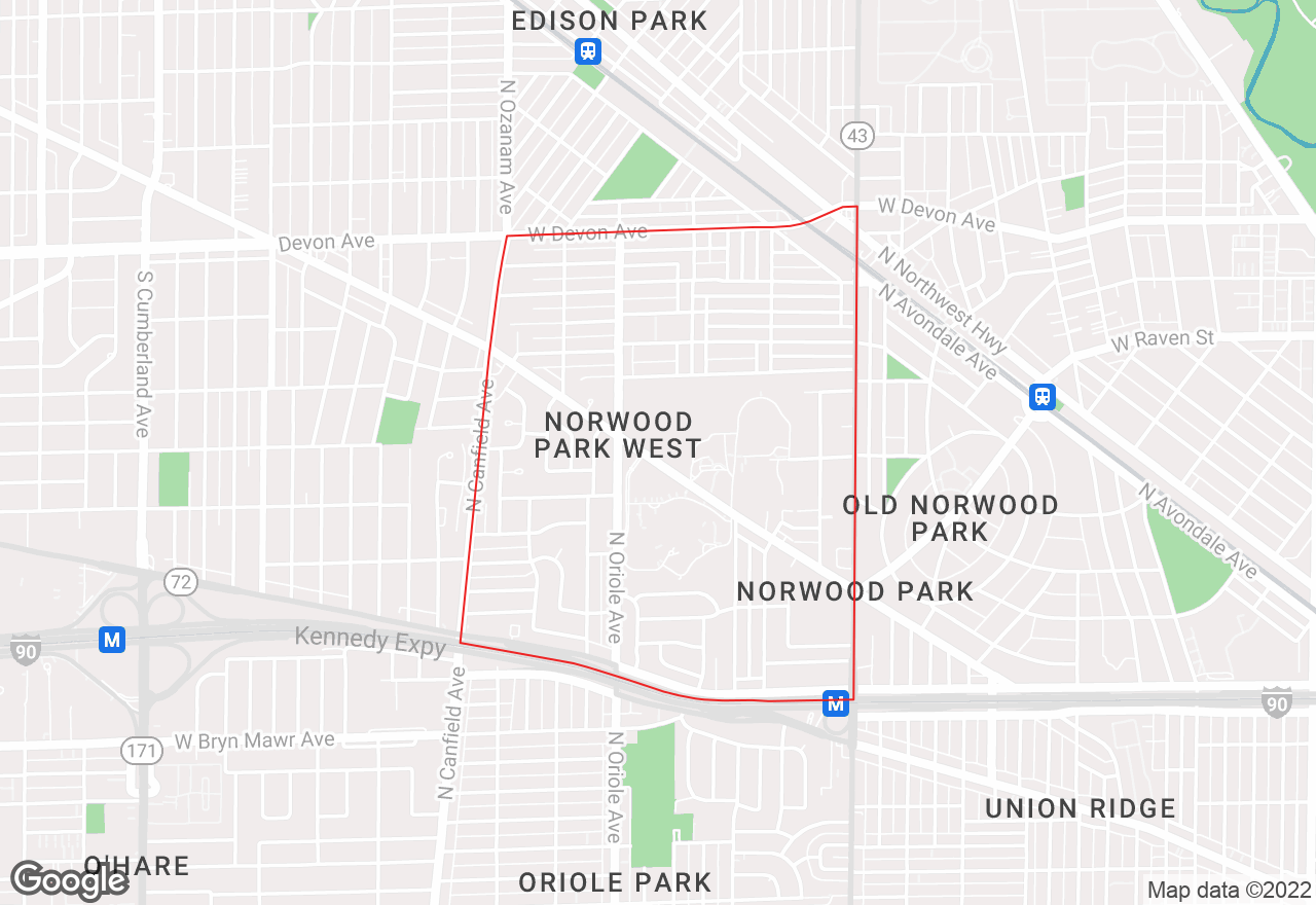 Norwood Park West map